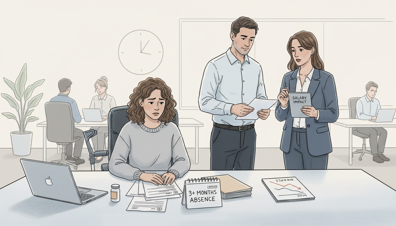 découvrez comment gérer une perte de salaire liée à un arrêt maladie de plus de 3 mois et les démarches à suivre pour protéger vos droits.