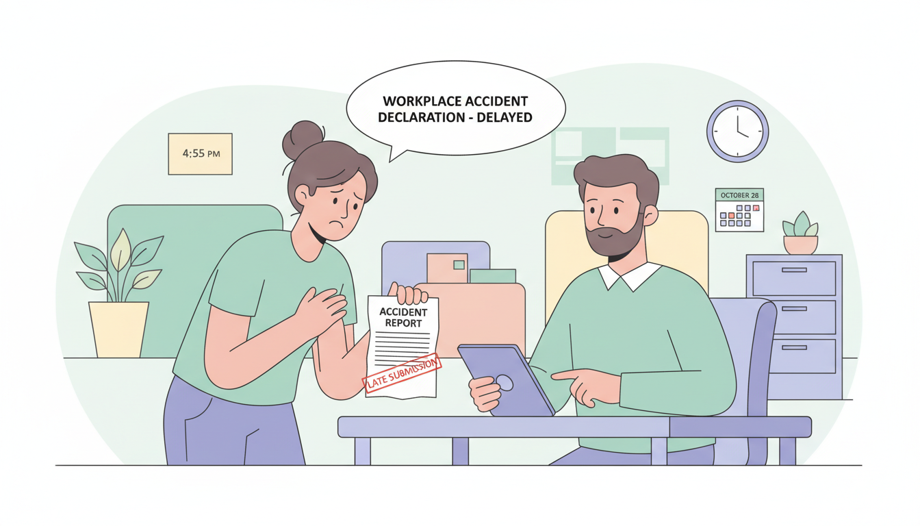 découvrez les conséquences pour le salarié en cas de déclaration tardive d'un accident du travail et les démarches à suivre pour protéger vos droits.