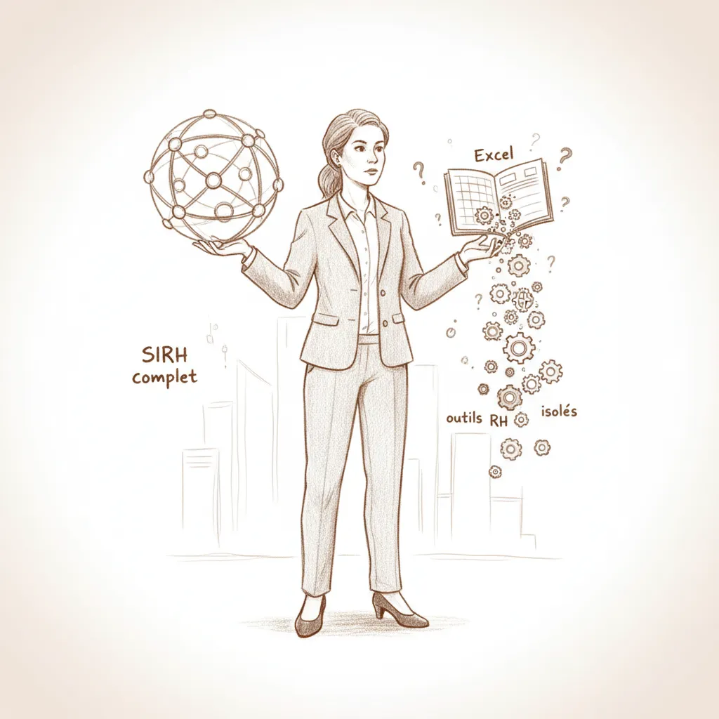 SIRH complet vs Excel vs outils RH isolés : le match