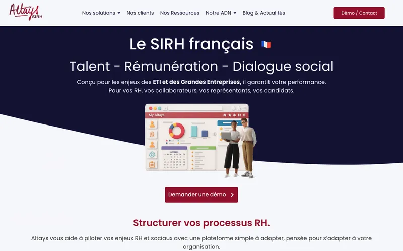 Aperçu de l'interface Altays BDESE