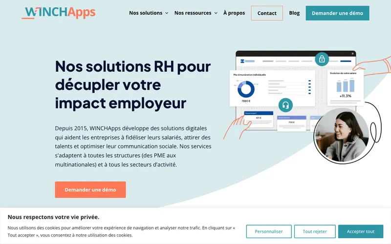 Aperçu de l'interface Winchapps BDESE