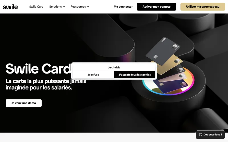 Aperçu de l'interface Swile