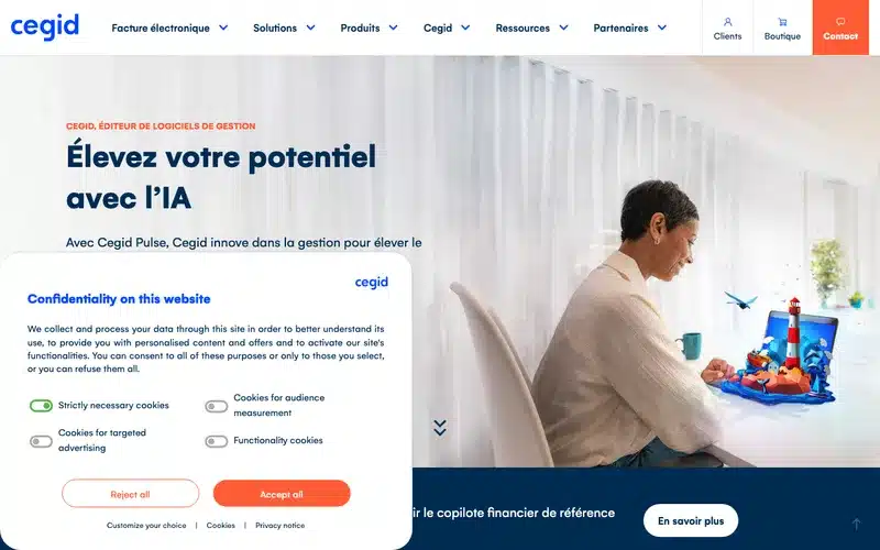 Aperçu de l'interface Cegid Talentsoft