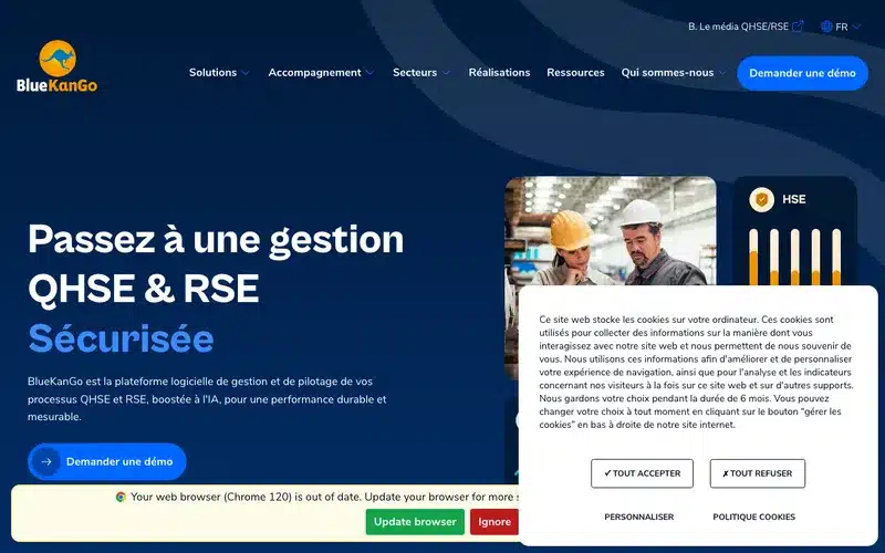 Aperçu de l'interface BlueKanGo RSE