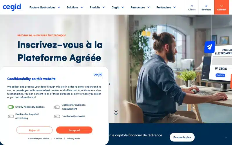 Aperçu de l'interface Cegid HR Talent &amp; Skills Management