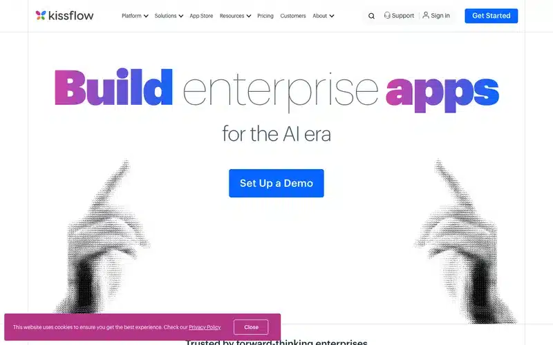Aperçu de l'interface Kissflow