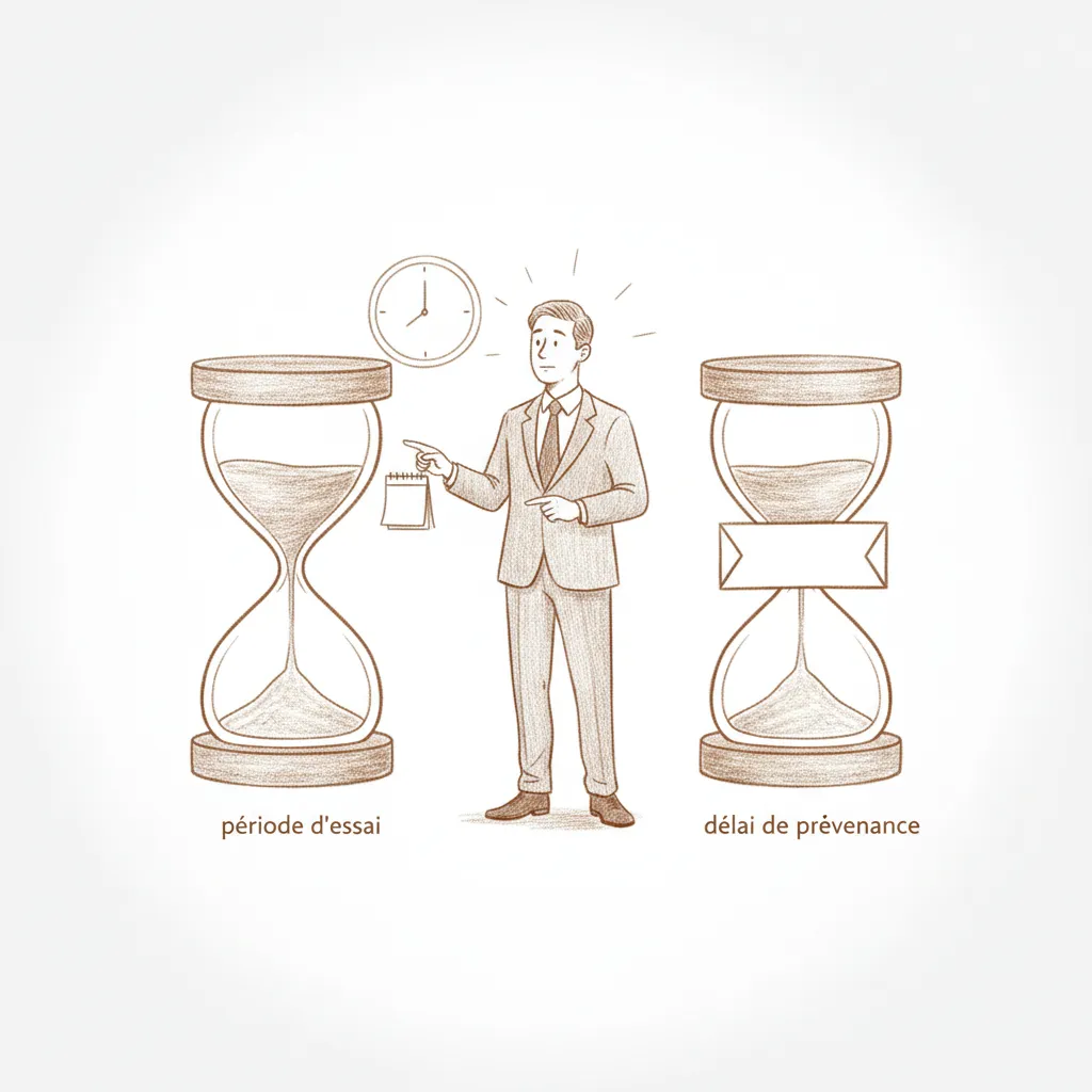 Délai de prévenance en période d'essai : de quoi parle-t-on exactement ?