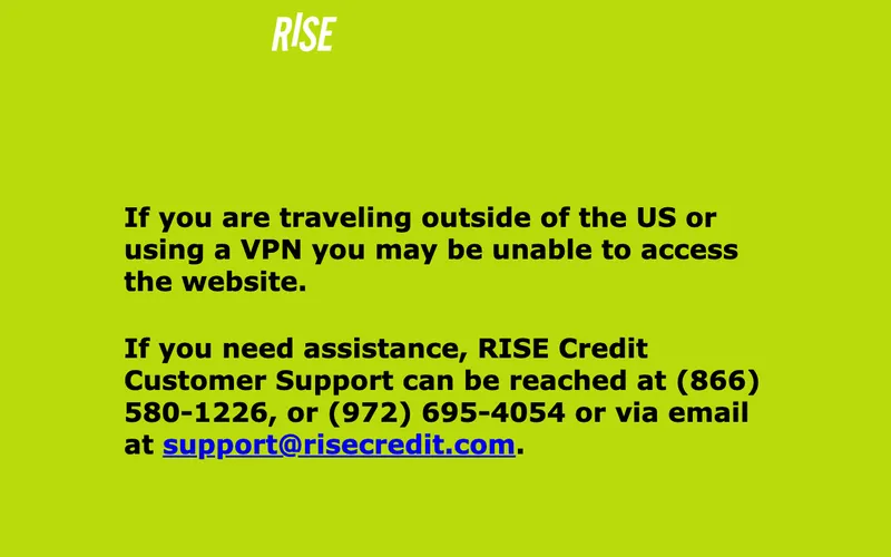 Aperçu de l'interface Rise Up