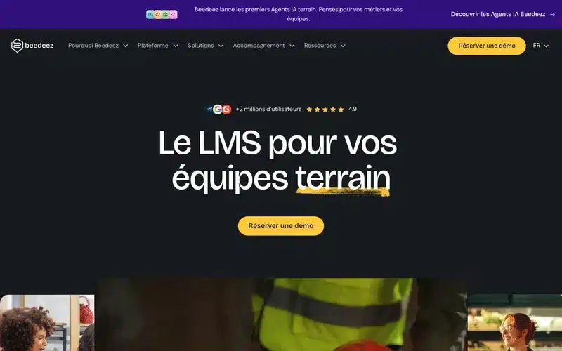 Aperçu de l'interface Beedeez