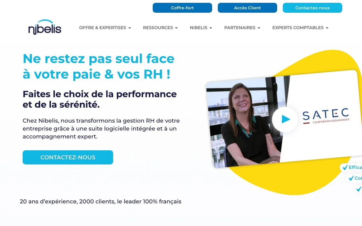 Aperçu de l'interface Nibelis