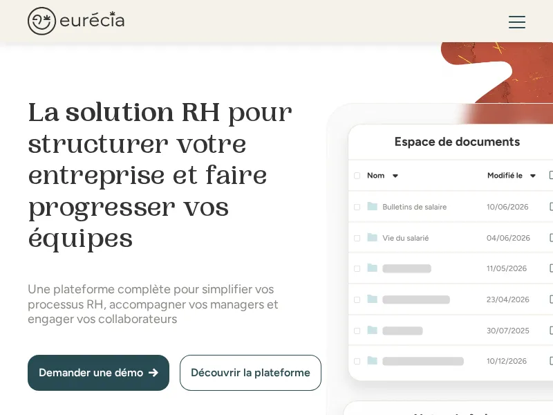 Aperçu de l'interface Eurecia (connecteur TR)