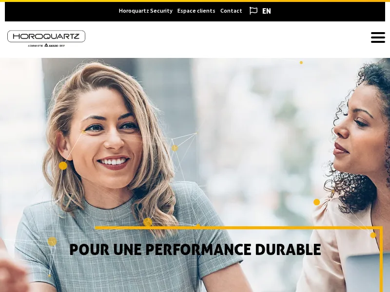 Aperçu de l'interface Horoquartz