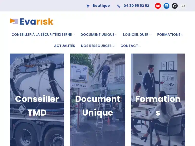 Aperçu de l'interface DigiRisk (Evarisk)