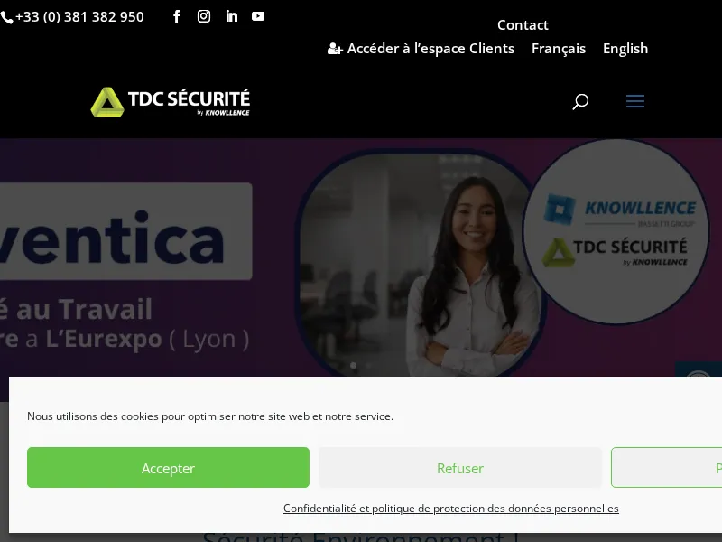 Aperçu de l'interface TDC Sécurité