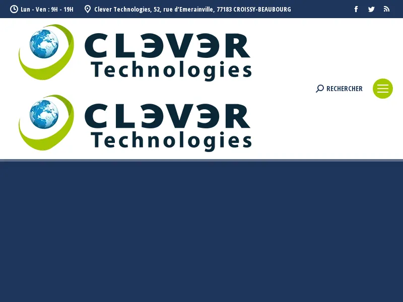 Aperçu de l'interface CLEVER Technologies