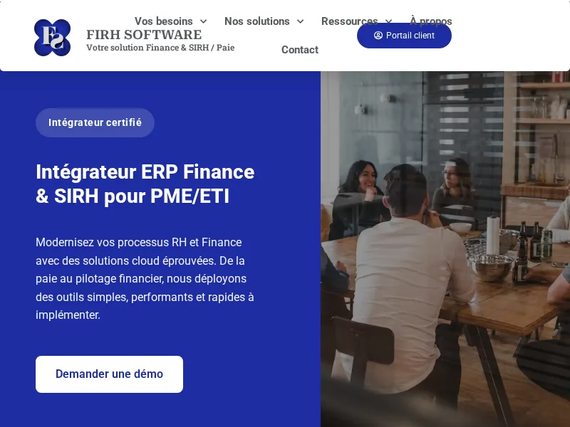 Aperçu de l'interface ELIOT (FIRH Software)