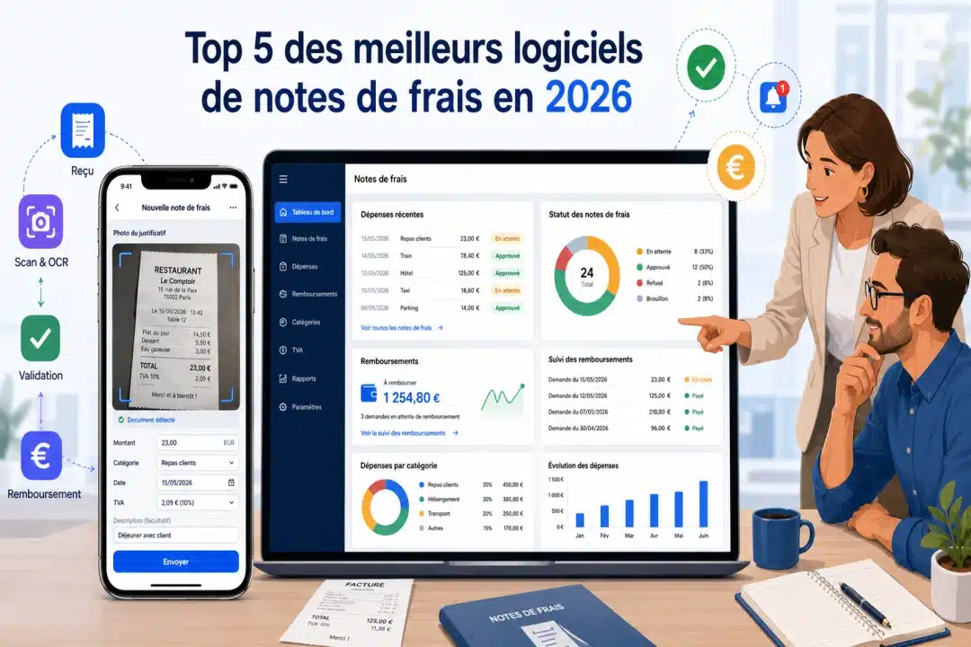 Top 5 des meilleurs logiciels de notes de frais en 2026
