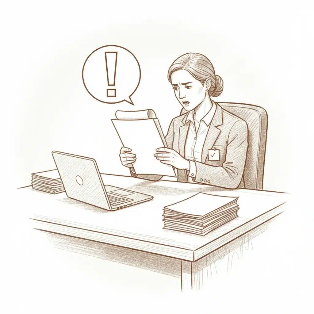 avertissement travail
