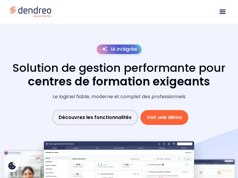 Aperçu de l'interface Dendreo
