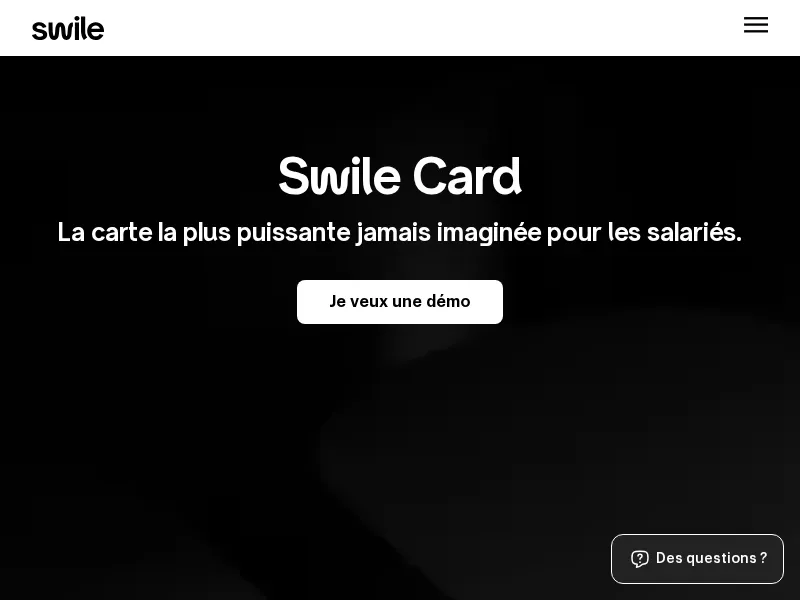 Aperçu de l'interface Swile