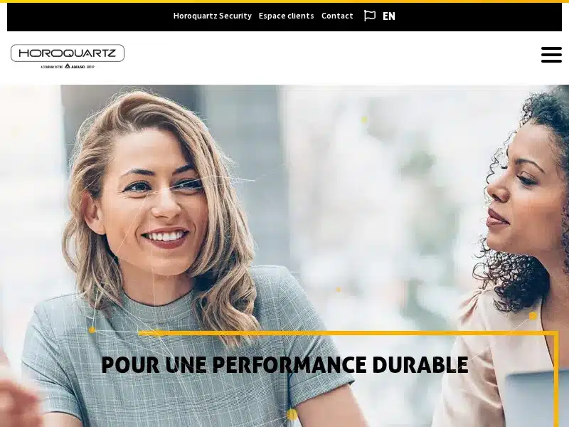 Aperçu de l'interface Horoquartz eTemptation