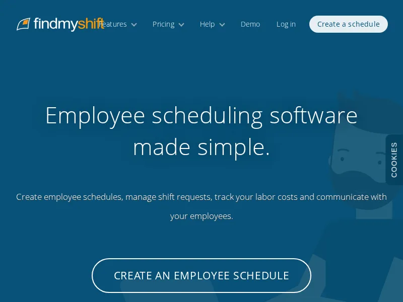 Aperçu de l'interface Findmyshift
