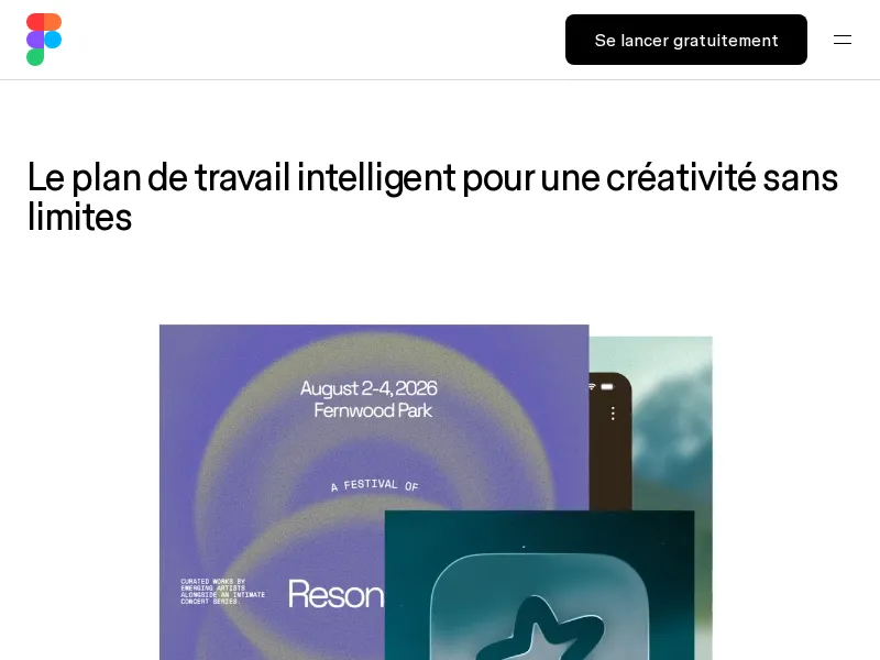 Aperçu de l'interface FigJam (Figma)